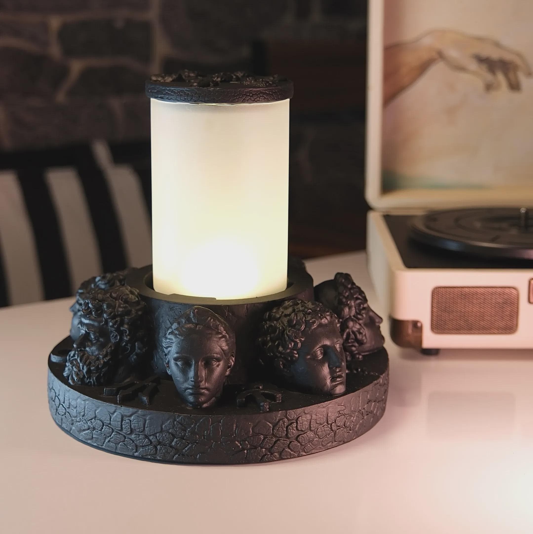 Seven Greek Gods Concrete Table Lamp — image 6