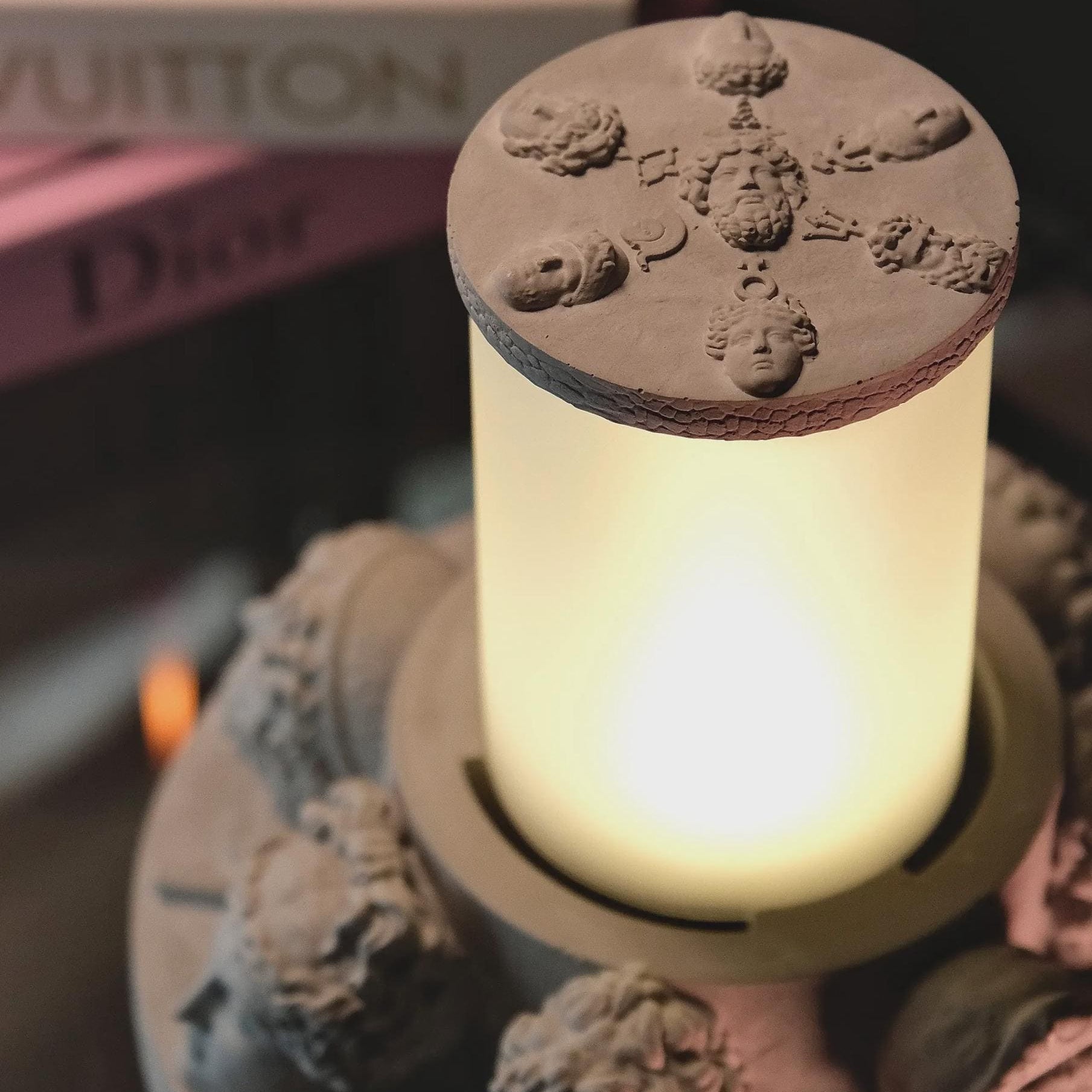 Seven Greek Gods Concrete Table Lamp — image 10