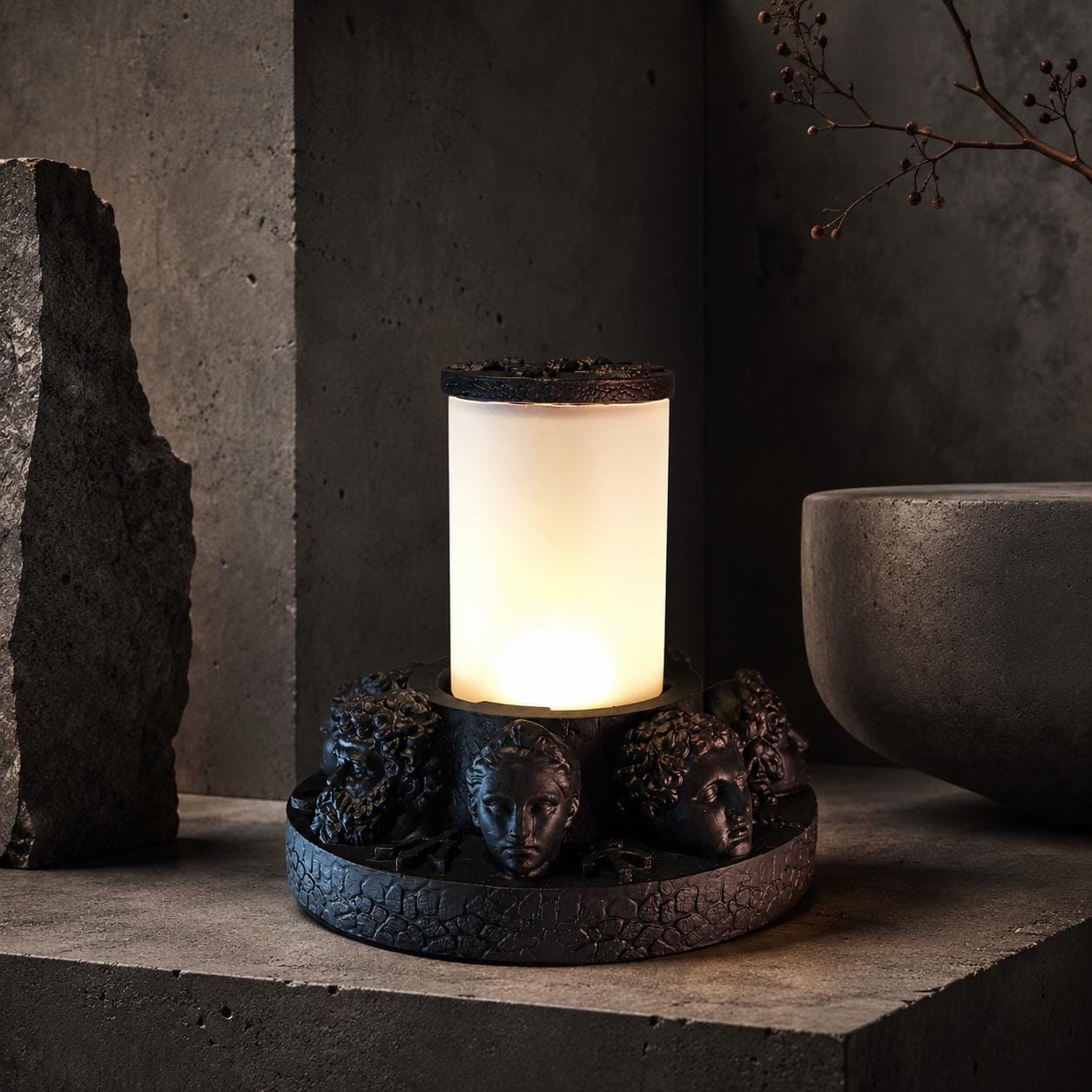 Seven Greek Gods Concrete Table Lamp — image 4