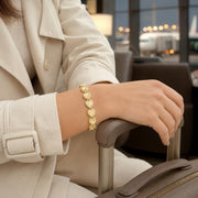Wedding Heart Gold Bangle — image 9