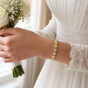 Wedding Heart Gold Bangle — image 1
