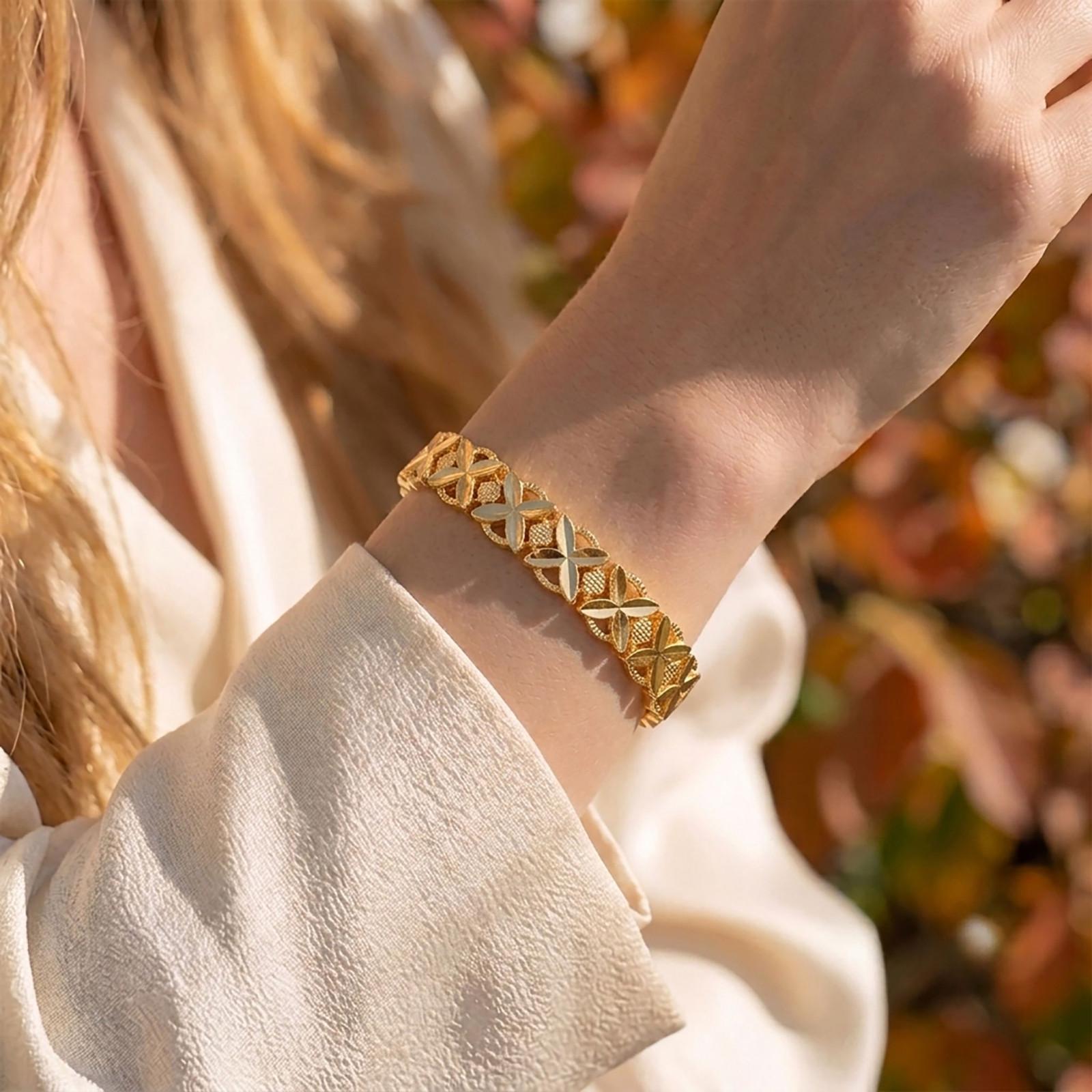 X Gold Bangle – 8mm — image 3