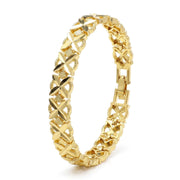 X Gold Bangle – 8mm — image 9