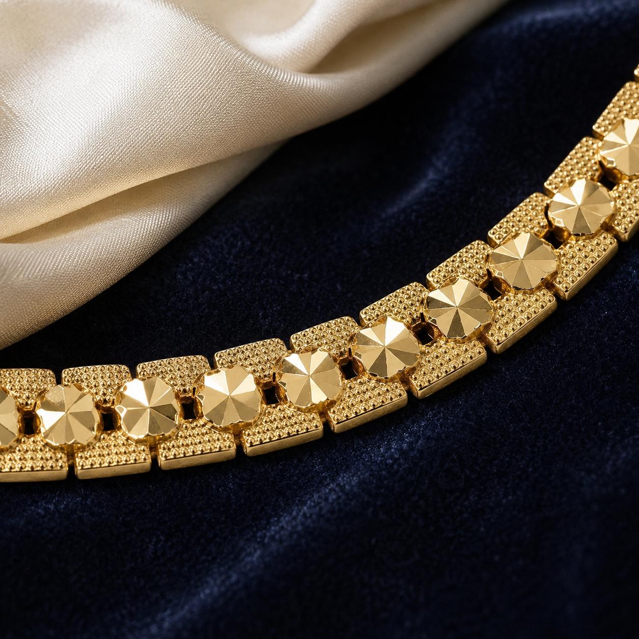 Wide Gold Bangle – 8mm — image 5