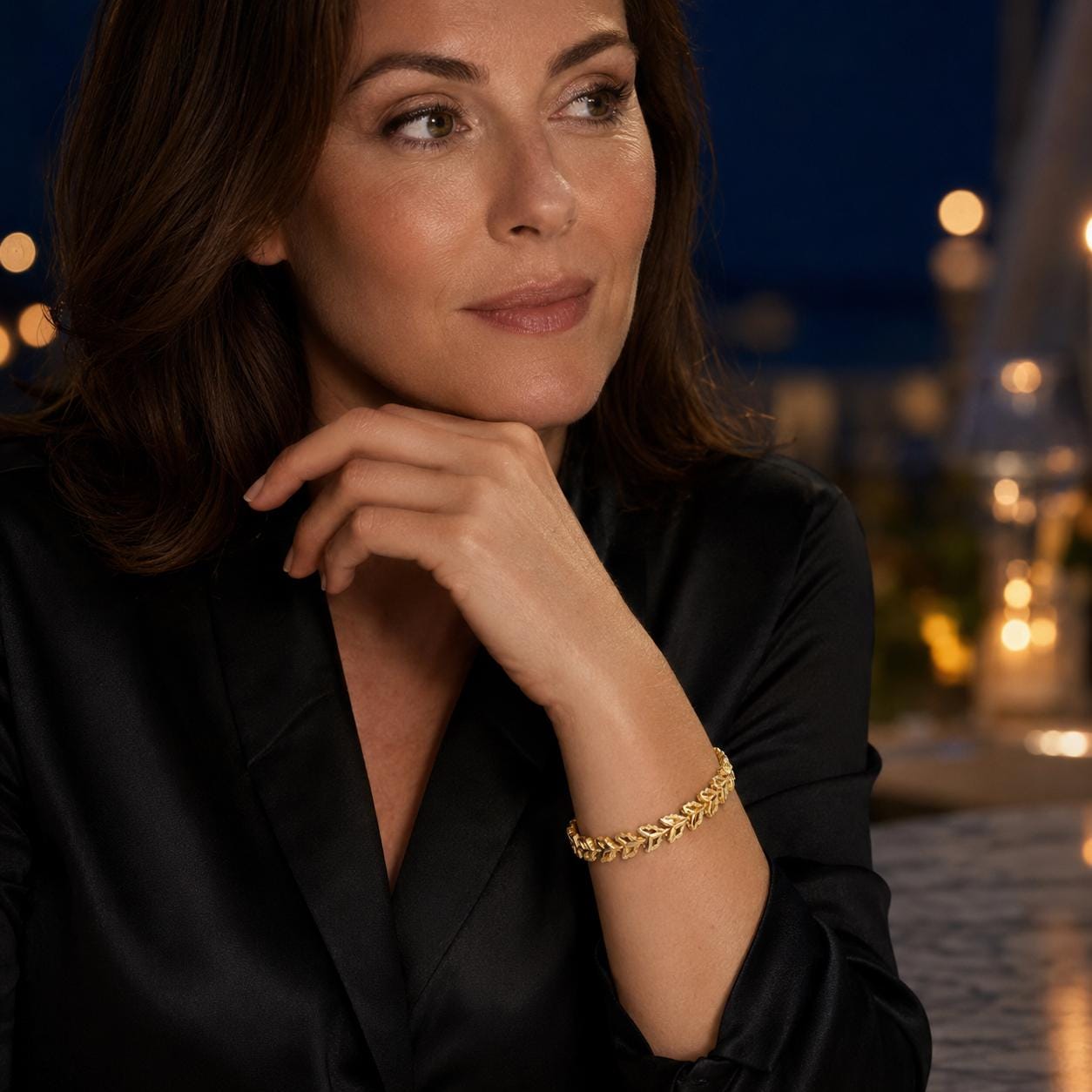 Laurel Leaf Gold Bracelet — image 4