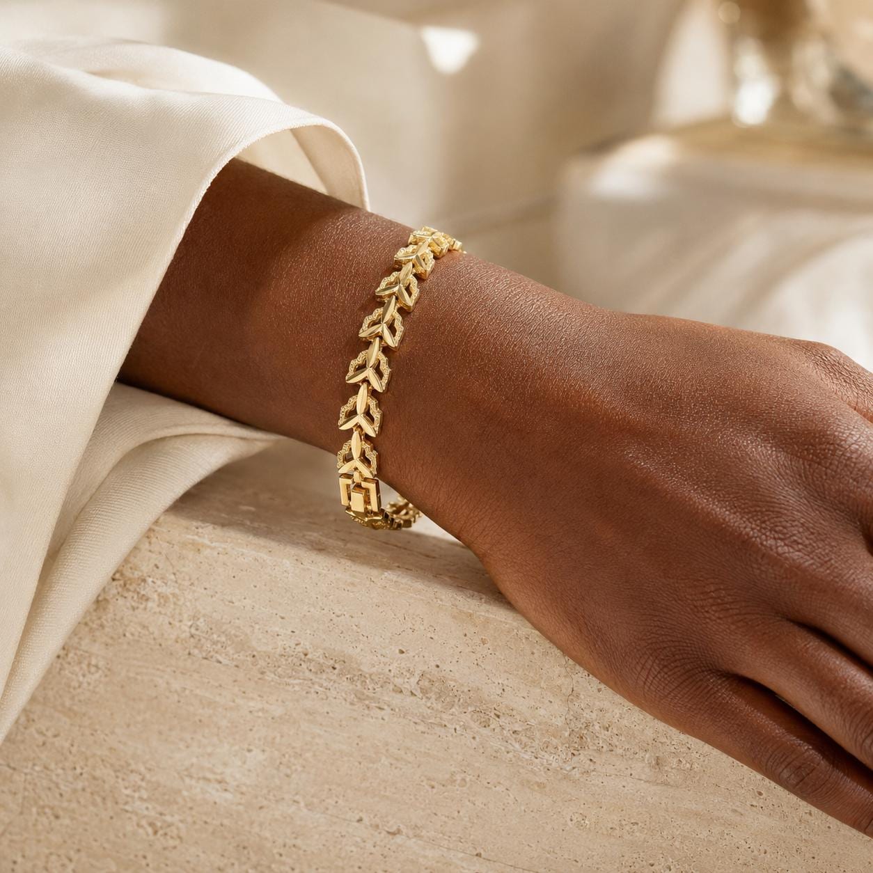 Laurel Leaf Gold Bracelet — image 6
