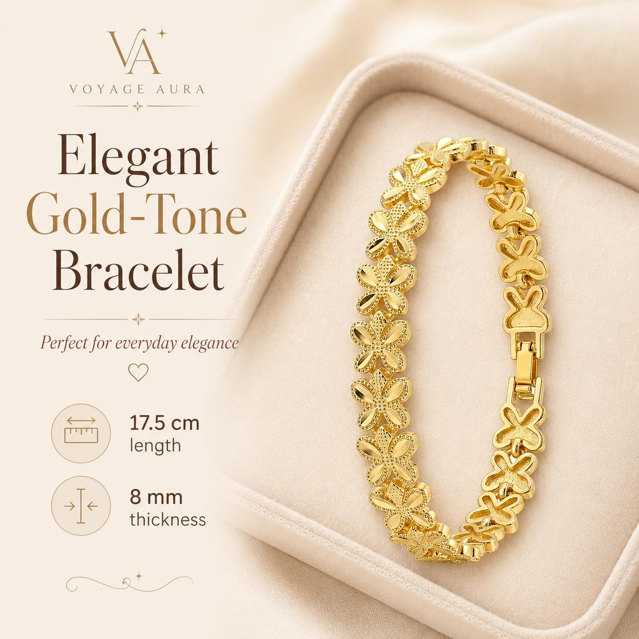 Butterfly Gold Bangle — image 3