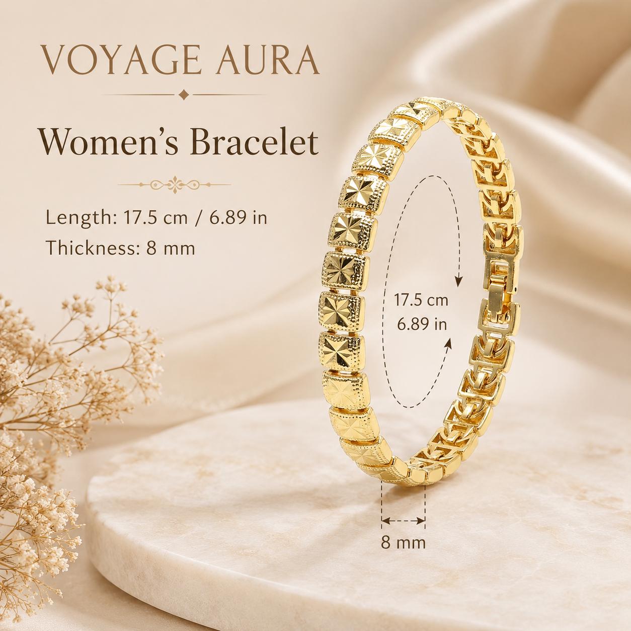 Geometric Gold Bangle — image 2