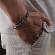Hematite & Silver Chain Bracelet — image 5