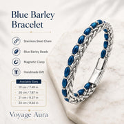 Gemstone Silver Chain Bracelet for Men — image 6