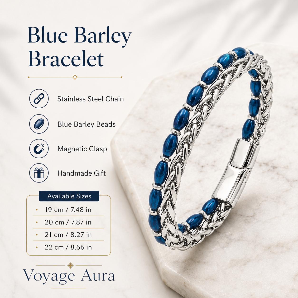 Gemstone Silver Chain Bracelet for Men — image 6