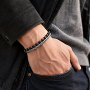 Gemstone Silver Chain Bracelet for Men — image 7