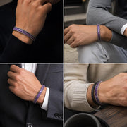 Amethyst Men’s Bracelet – Silver Chain — image 6