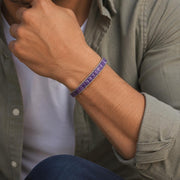 Amethyst Men’s Bracelet – Silver Chain — image 5