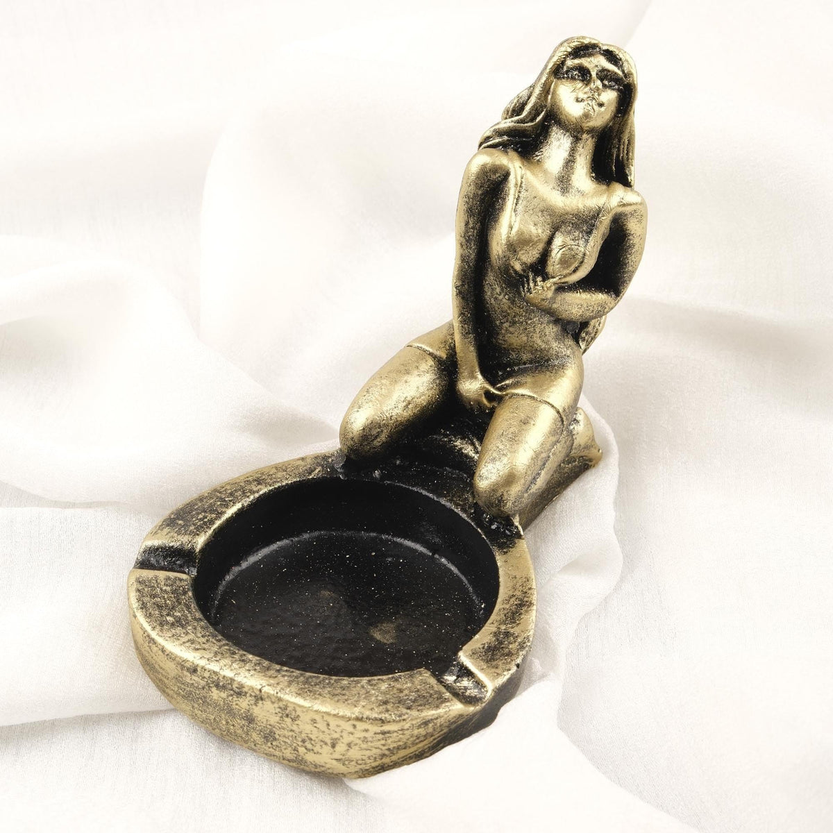 Sculptural Woman Figure Ashtray – Four Colors — image 1