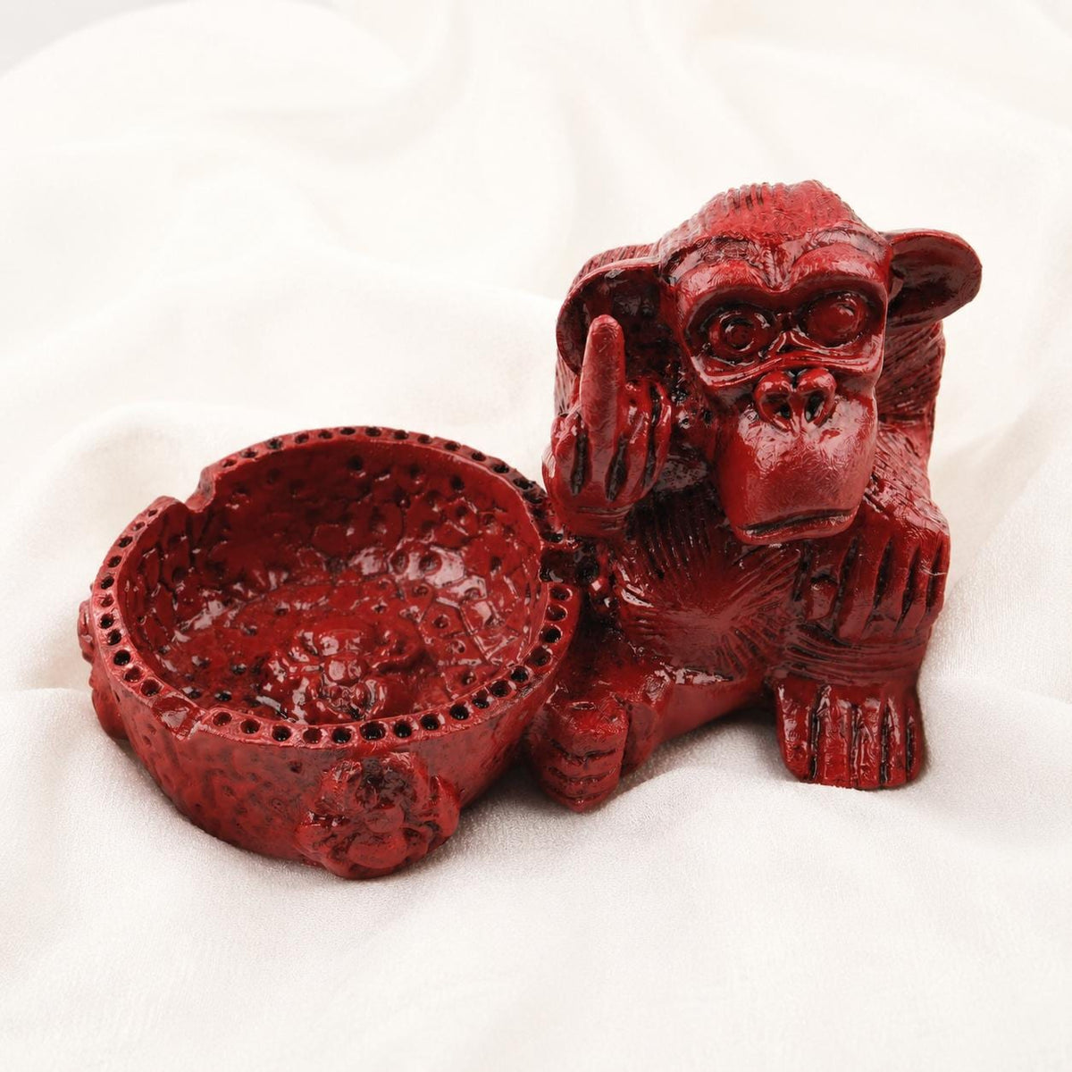 Middle Finger Monkey Ashtray – Four Colors — image 2