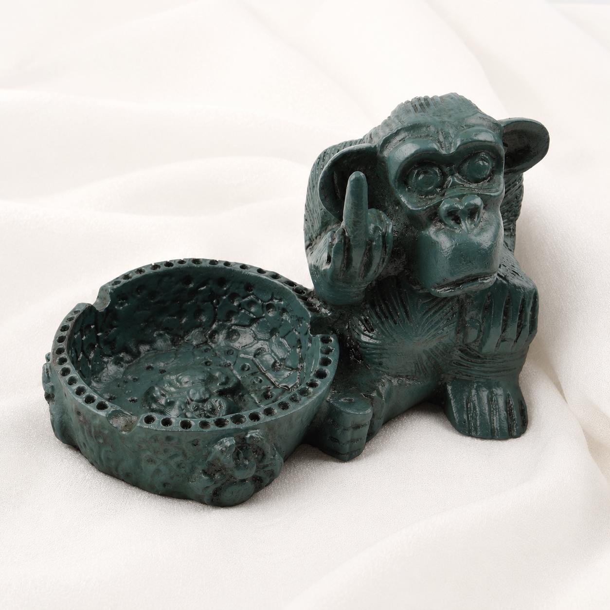 Middle Finger Monkey Ashtray – Four Colors — image 4