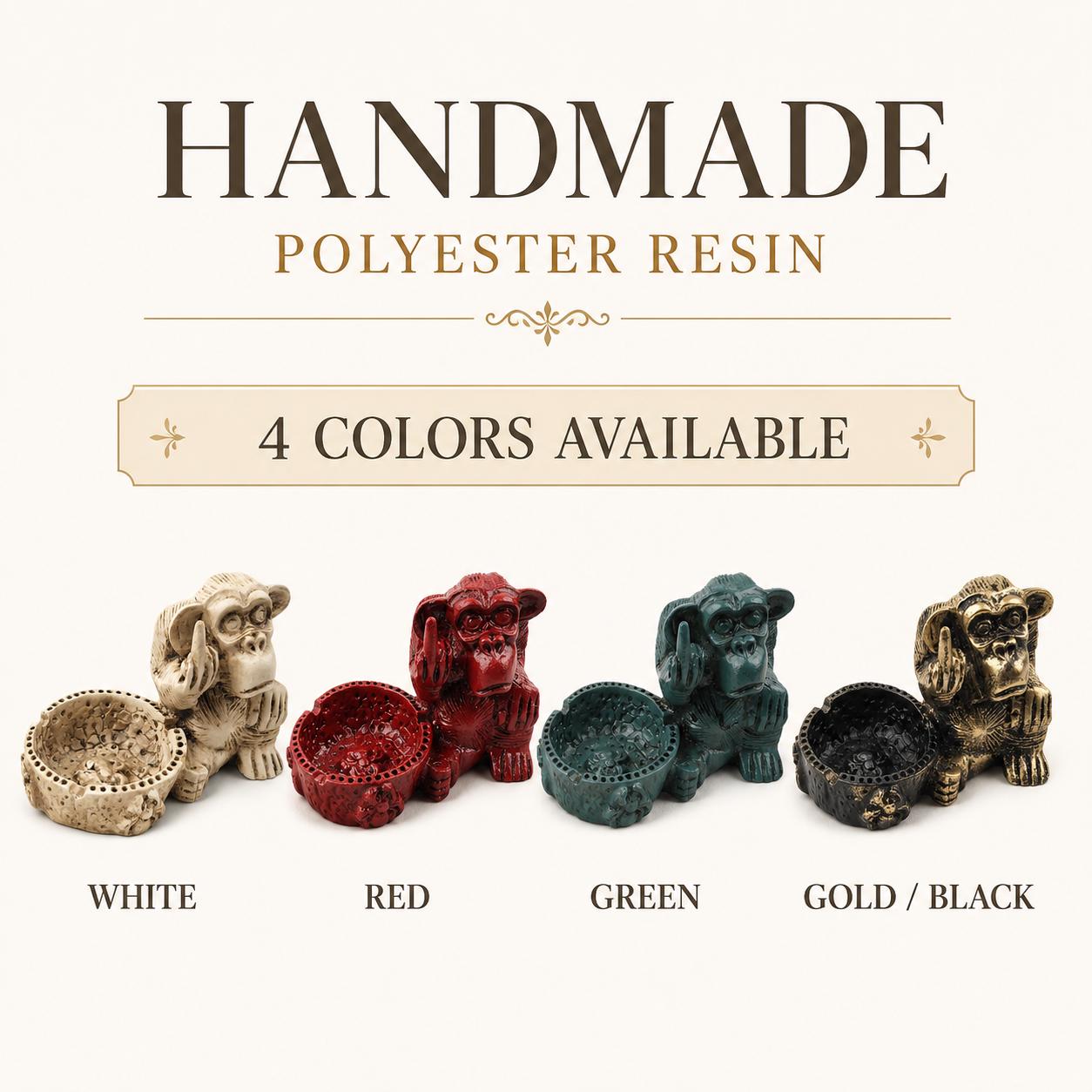 Middle Finger Monkey Ashtray – Four Colors — image 5
