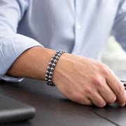 Double-Strand Hematite Bracelet – Blue Accents — image 8