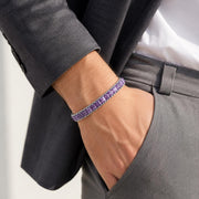 Amethyst Chain Bracelet – Purple Stone — image 5