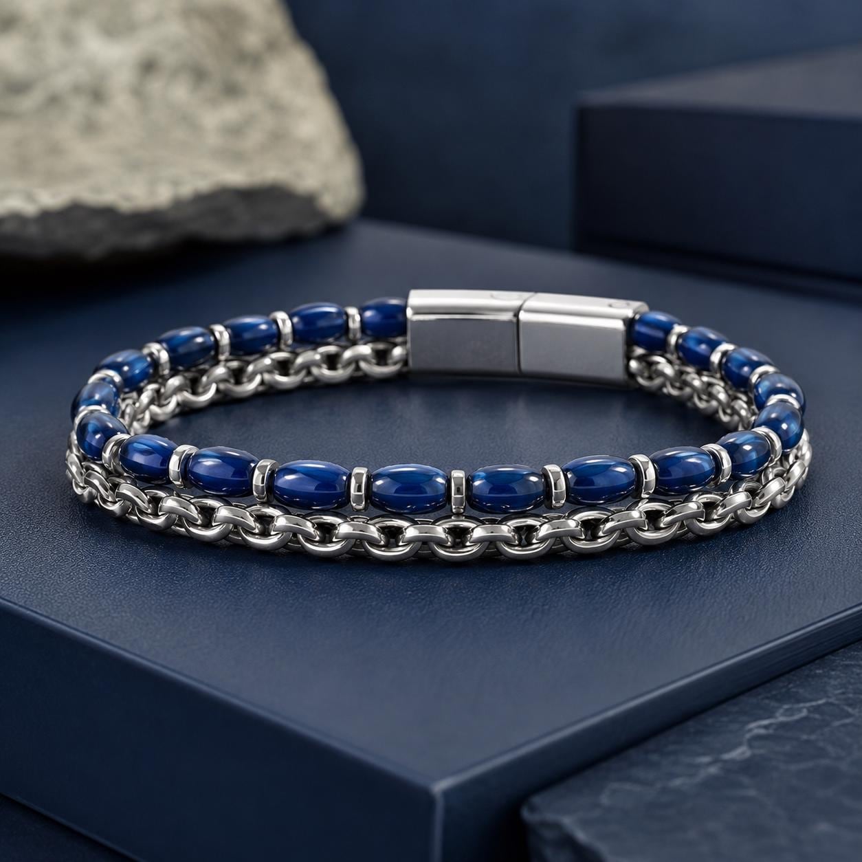 Men’s Gemstone Chain Bracelet — image 8