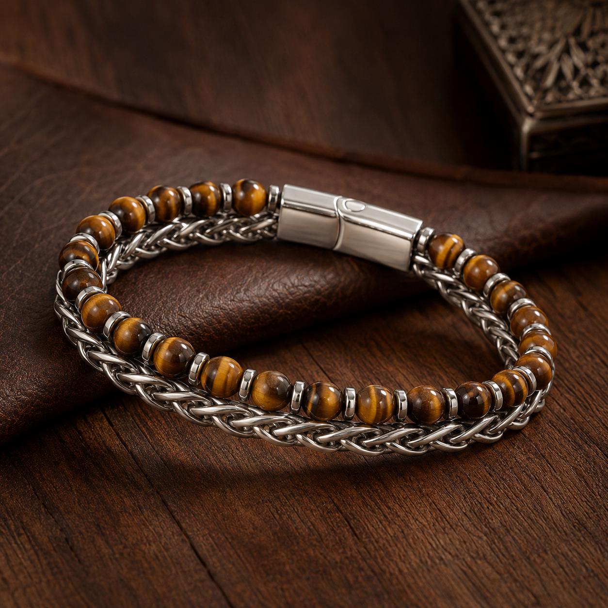 Men’s Gemstone Chain Bracelet — image 6