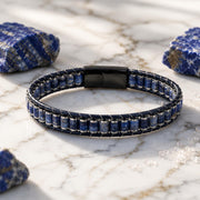 Lapis Lazuli Leather Bracelet — image 5