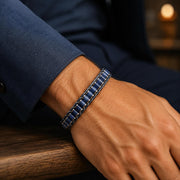 Lapis Lazuli Leather Bracelet — image 8
