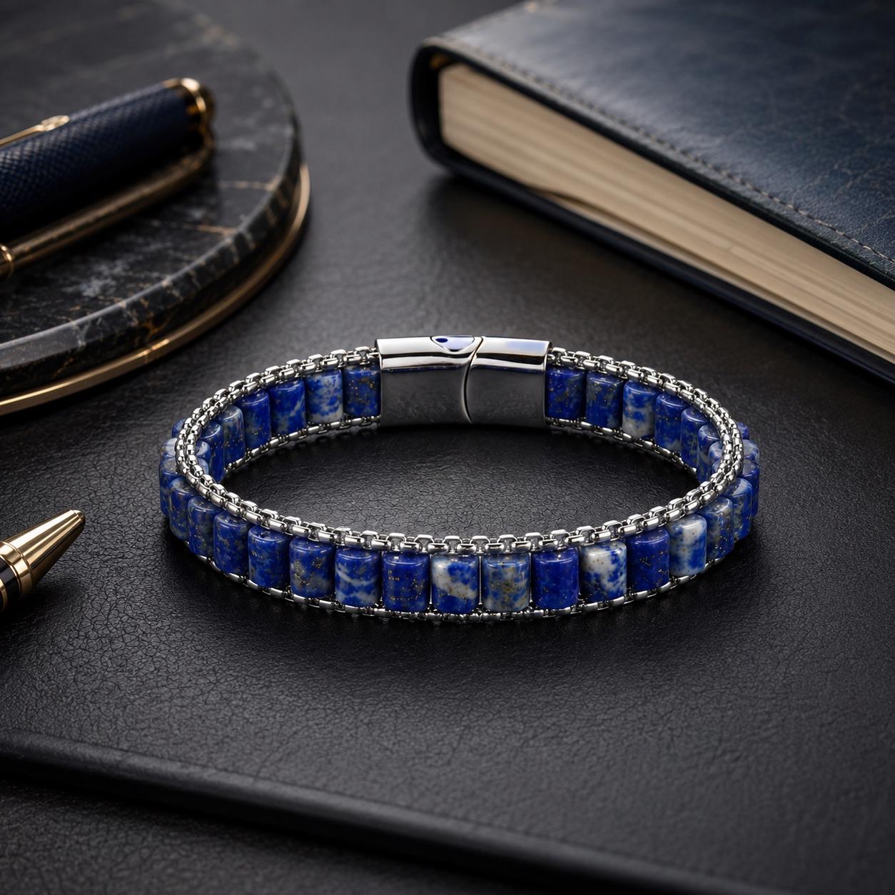 Lapis Lazuli Chain Bracelet — image 8