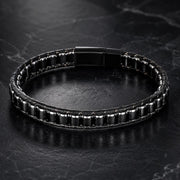 Onyx & Hematite Cord Bracelet for Men — image 8