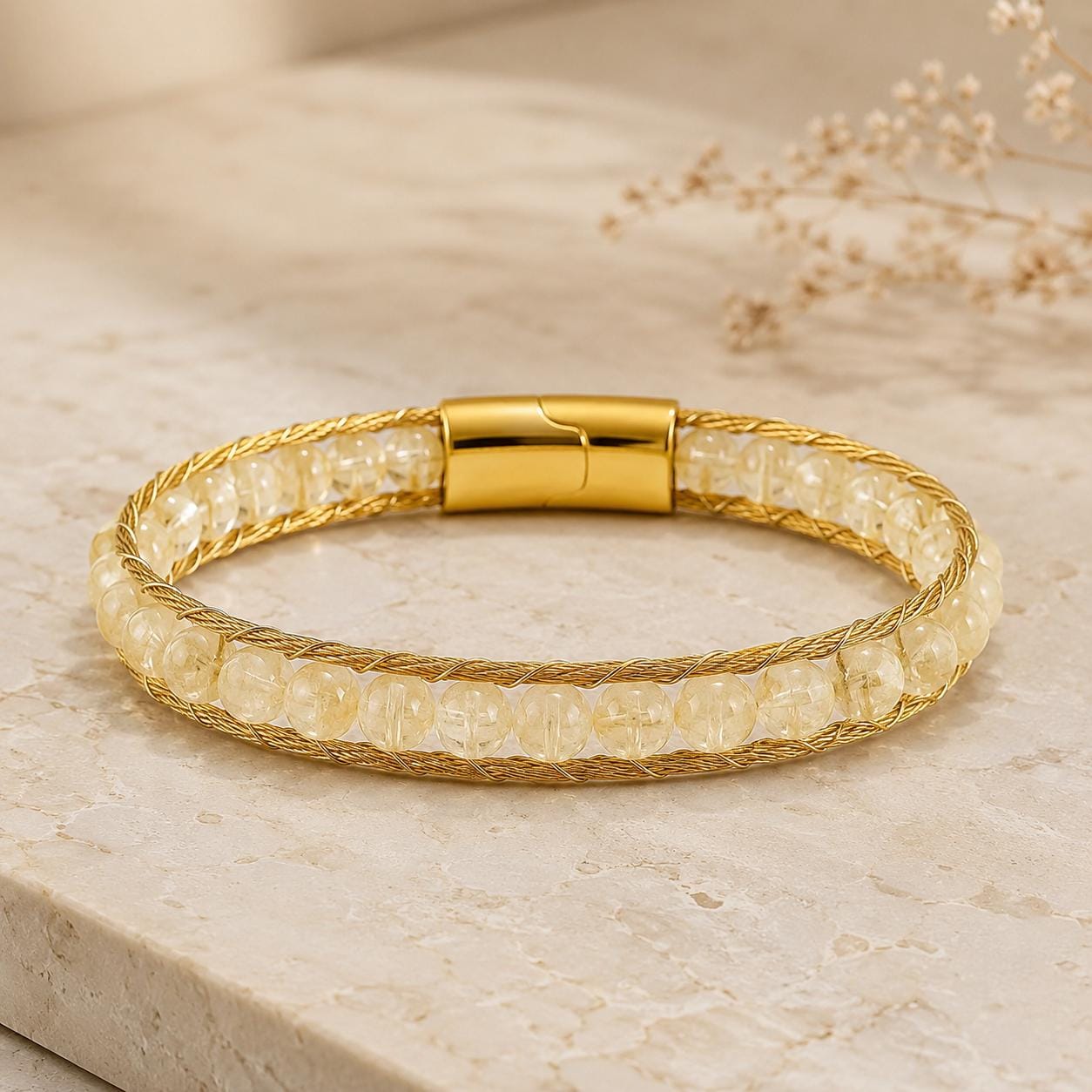 Citrine Men’s Gemstone Bracelet — image 8