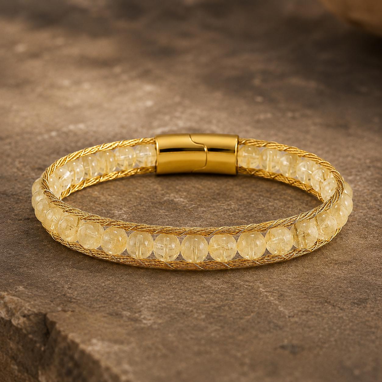 Citrine Men’s Gemstone Bracelet — image 6