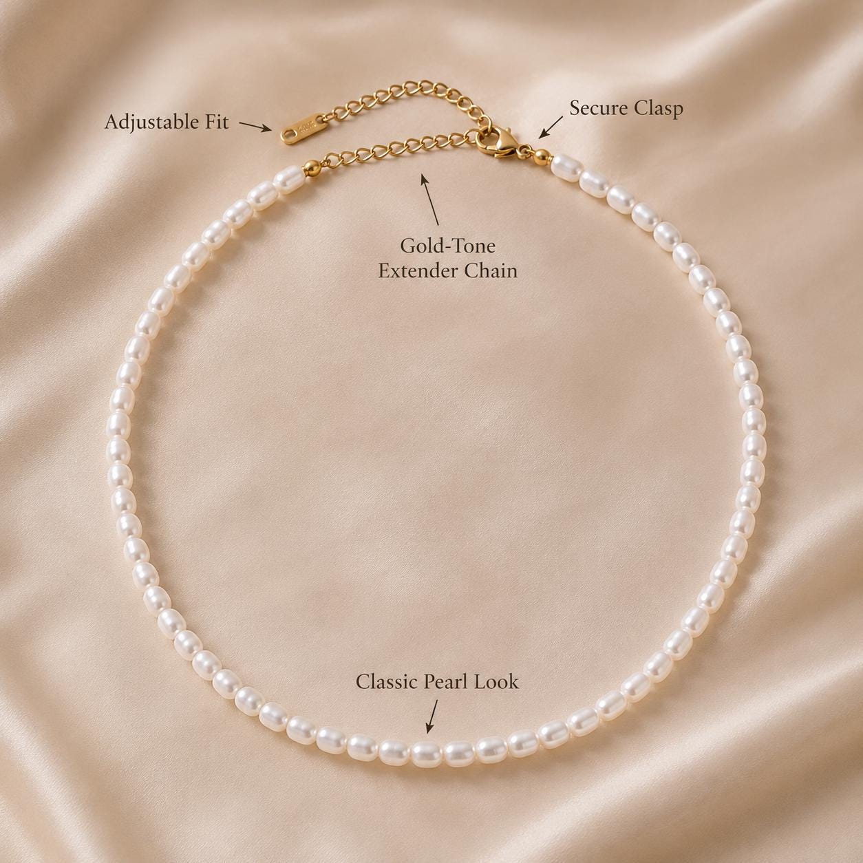 Freshwater Pearl Strand Necklace — image 4