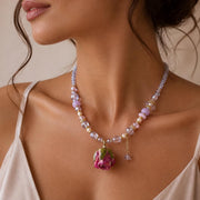 Dried Rose Quartz & Pearl Necklace — image 3