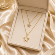 Layered Starfish & Star Gold Necklace — image 9