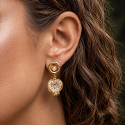 Pomegranate Purple Crystal Earrings — image 3