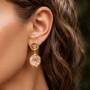 Pomegranate Purple Crystal Earrings — image 6