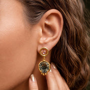 Pomegranate Purple Crystal Earrings — image 10