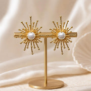 Sunburst Freshwater Pearl Earrings — image 10