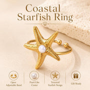 Starfish Pearl Gold Ring — image 5