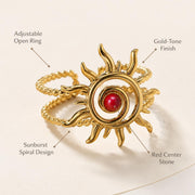 Coral Sun Gold Ring — image 5