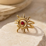 Coral Sun Gold Ring — image 4