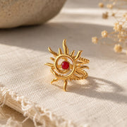Coral Sun Gold Ring — image 10