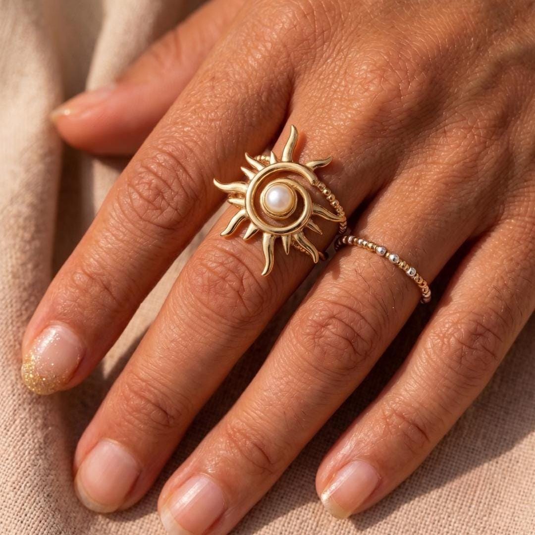 Sun Gold Statement Ring — image 1