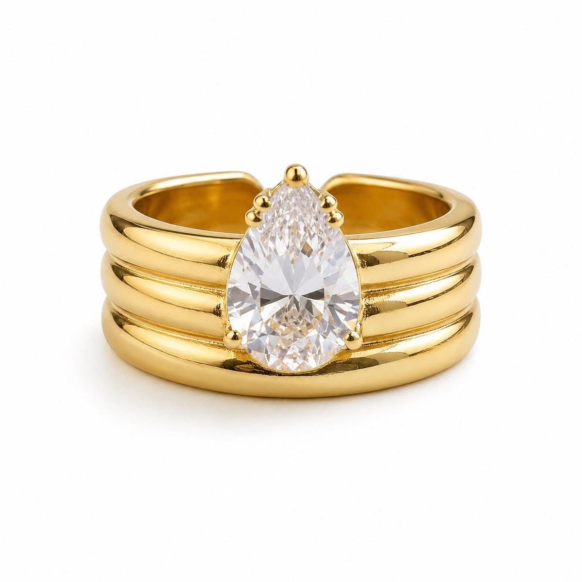 Marquise Stone Gold Ring — image 8
