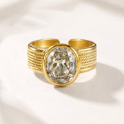 Baguette Stone Gold Statement Ring — image 8