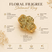 Sculptural Matte Gold Ring — image 2