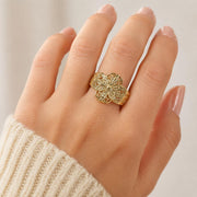 Sculptural Matte Gold Ring — image 5