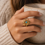 Turquoise Sun Gold Ring — image 1