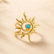 Turquoise Sun Gold Ring — image 10